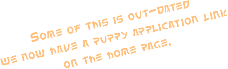 Some of this is out-dated we now have a puppy application link on the home page.